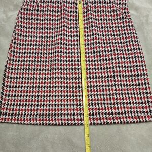 Forever 21 Houndstooth Mini Skirt - Red, Black, White